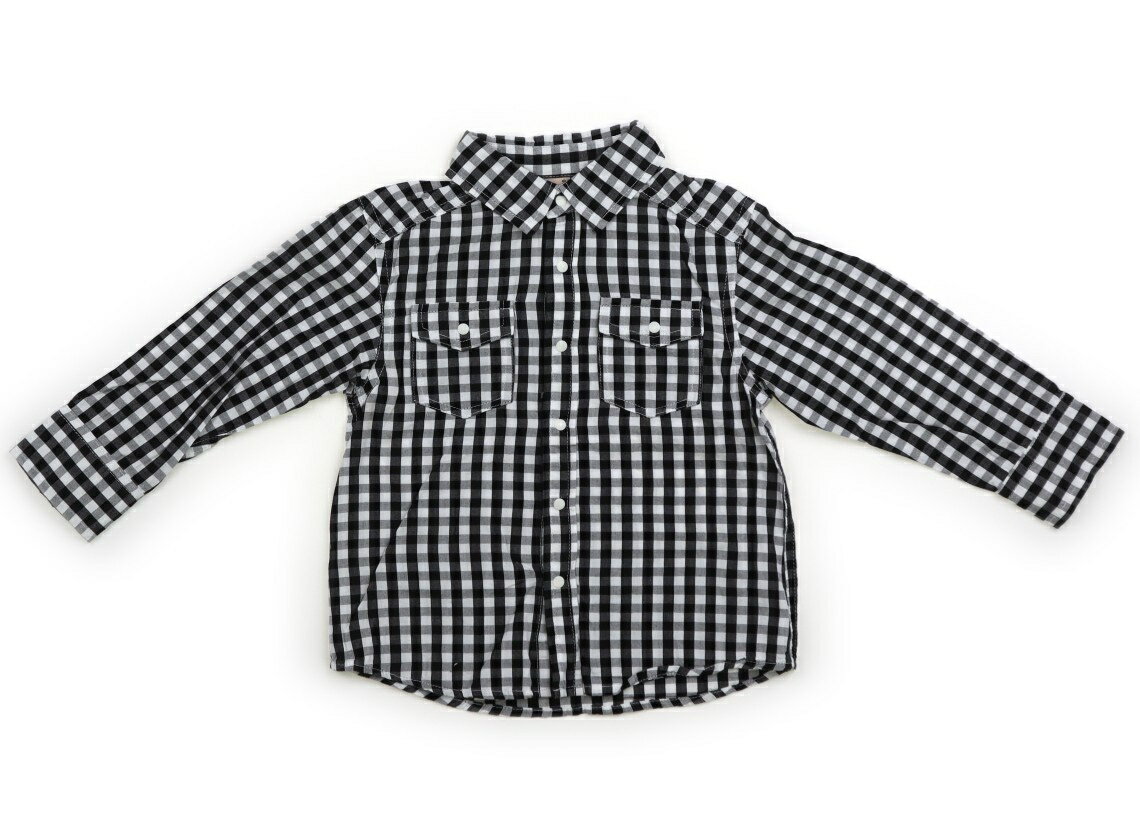 プティマイン petit main シャツ・ブラウス 110 男の子 ブラウンギンガムチェック 子供服 ベビー服 キッズ アウトレット ユーズド 【中古】キッズ・ベビー・マタニティ