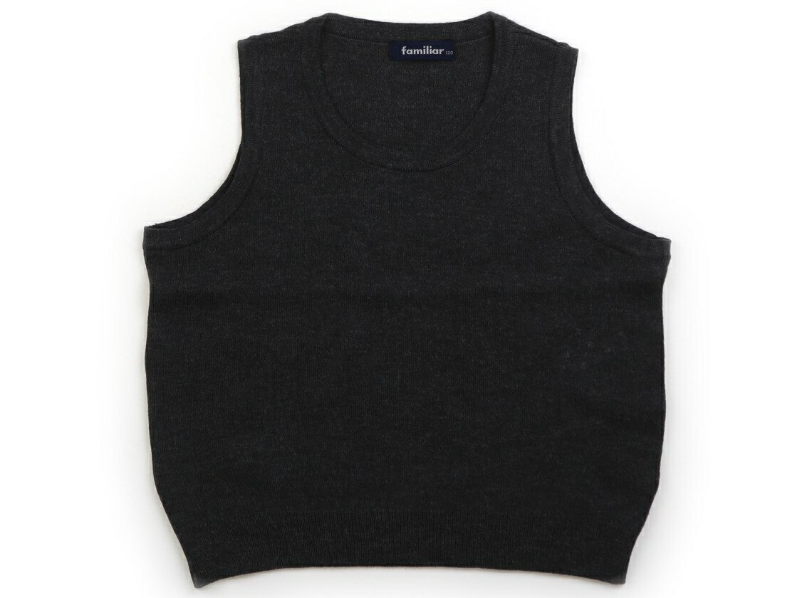 familiar ベスト　120 楽天市場】△ファミリア/familiar△120cm ニットベスト グレー