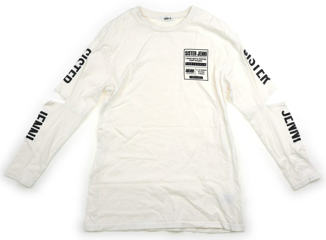 ジェニィ JENNI チュニック 160 女の子 ホワイト・ブラックロゴ 子供服 ベビー服 キッズ アウトレット ..