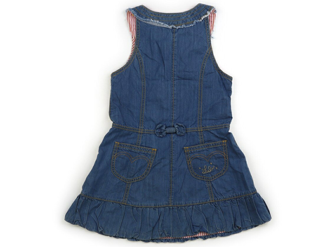 シャーリーテンプル Shirley Temple ジャンパースカート 120 女の子 ブルー 子供服...