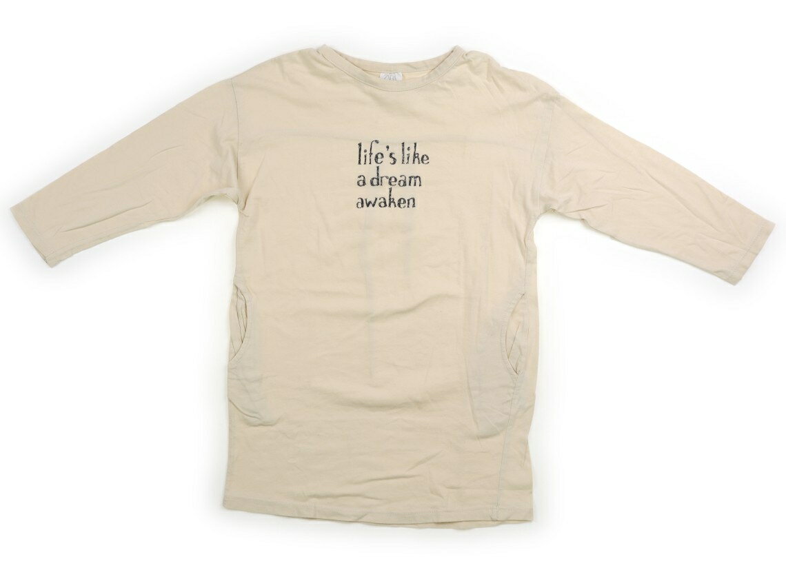 ザラ ZARA ワンピース 110 女の子 アイボリー、黒 子供服 ベビー服 キッズ アウトレット ユーズド 【中古】キッズ・ベビー・マタニティ