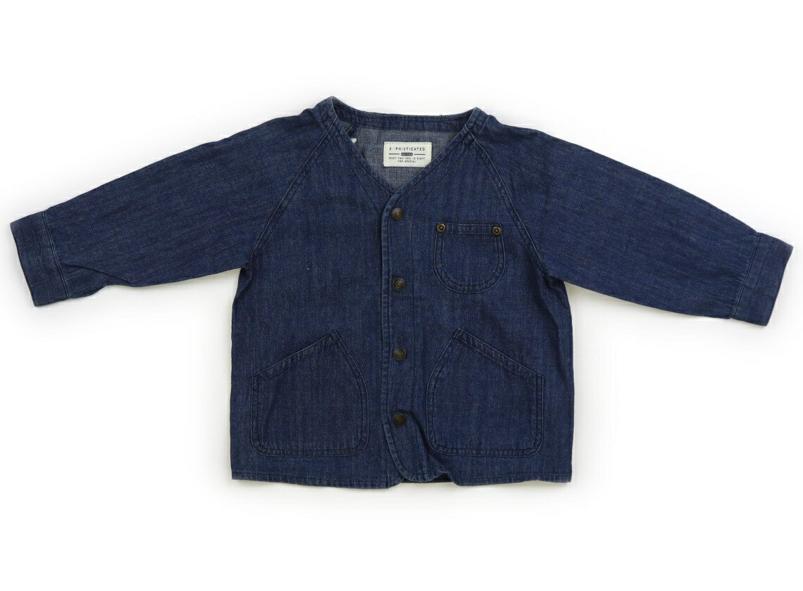 アプレレクール apres les cours ブルゾン・Gジャン 90 女の子 ブルー 子供服 ベビー服 キッズ アウトレット ユーズド 【中古】キッズ・ベビ...