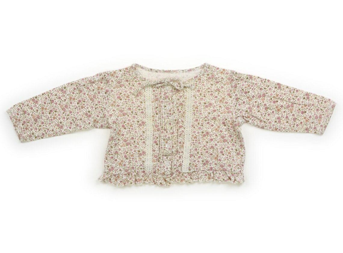 コムサイズム COMME CA ISM シャツ・ブラウス 80 女の子 ベージュ・花柄 子供服 ベビー服 キッズ アウトレット ユーズド 【中古】キッズ・ベビー・マタニティ