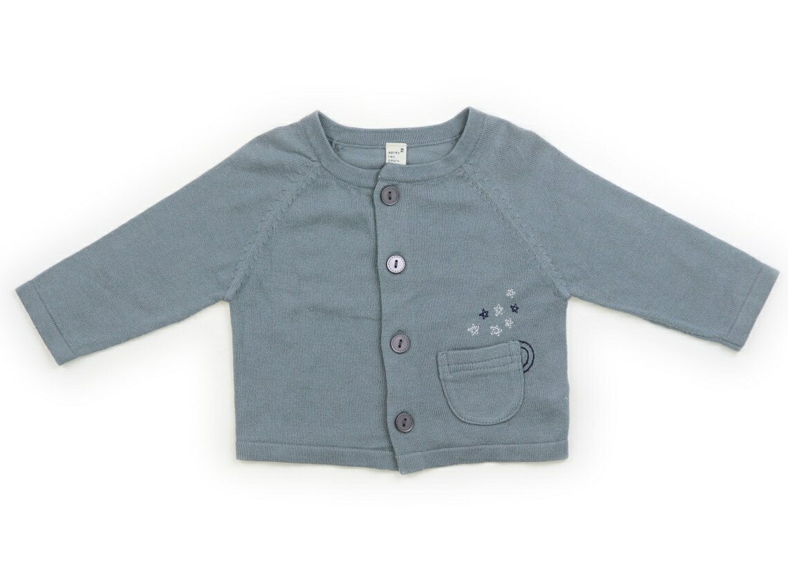 アプレレクール apres les cours カーディガン 70 男の子 ミントブルー 子供服 ベビー服 キッズ アウト..