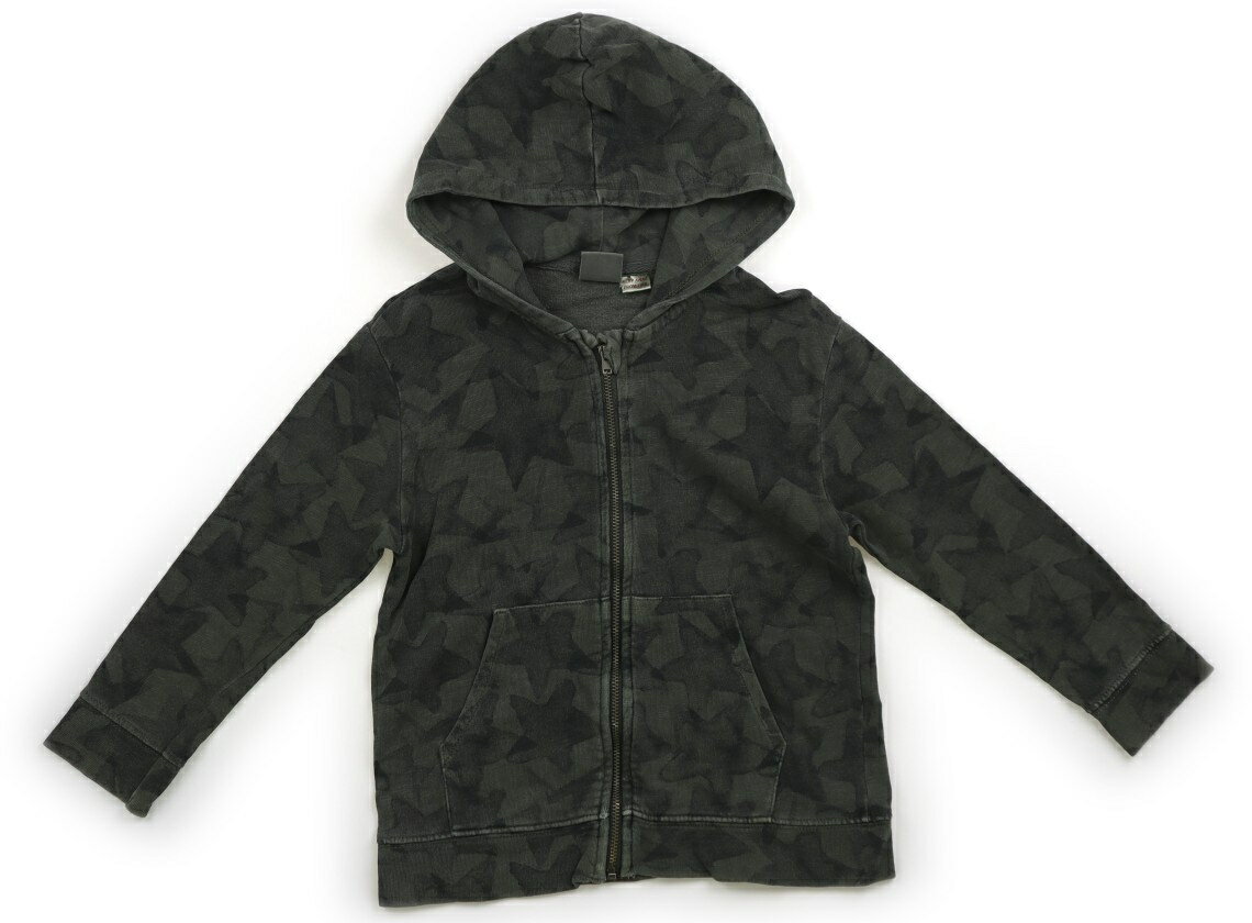 ザラ ZARA パーカー 100 男の子 カーキ系、星柄 子供服 ベビー服 キッズ アウトレット ユーズド 【中古..
