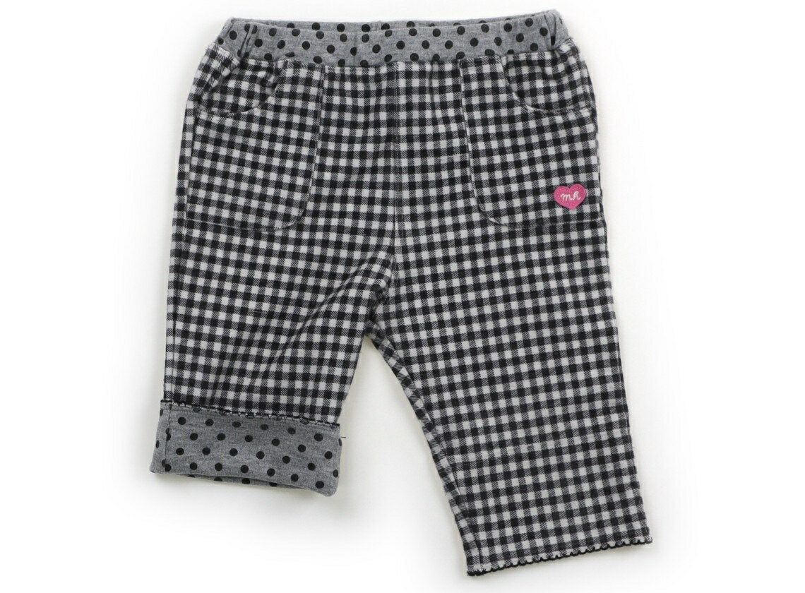 ミキハウス miki HOUSE ハーフパンツ 100 女の子 黒白 子供服 ベビー服 キッズ アウトレット ユーズド ..
