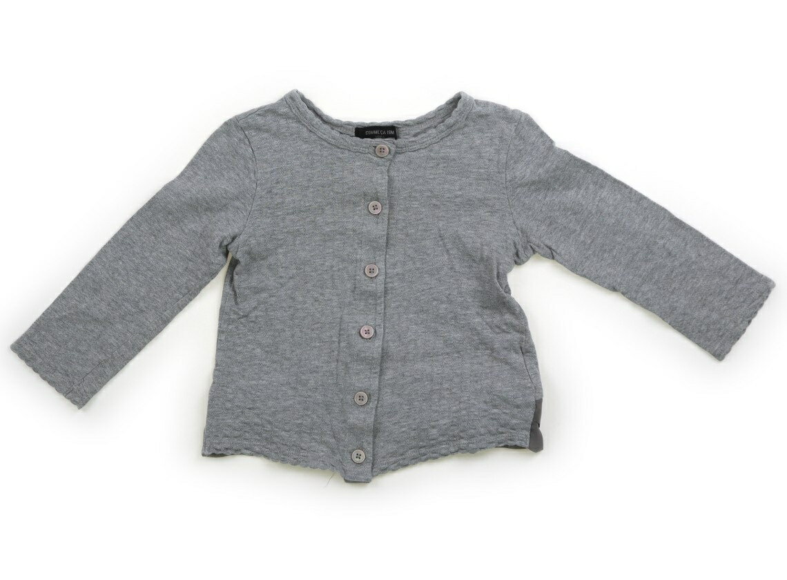 コムサイズム COMME CA ISM カーディガン 100 女の子 グレー 子供服 ベビー服 キッズ アウトレット ユーズド 【中古】キッズ・ベビー・マタニティ