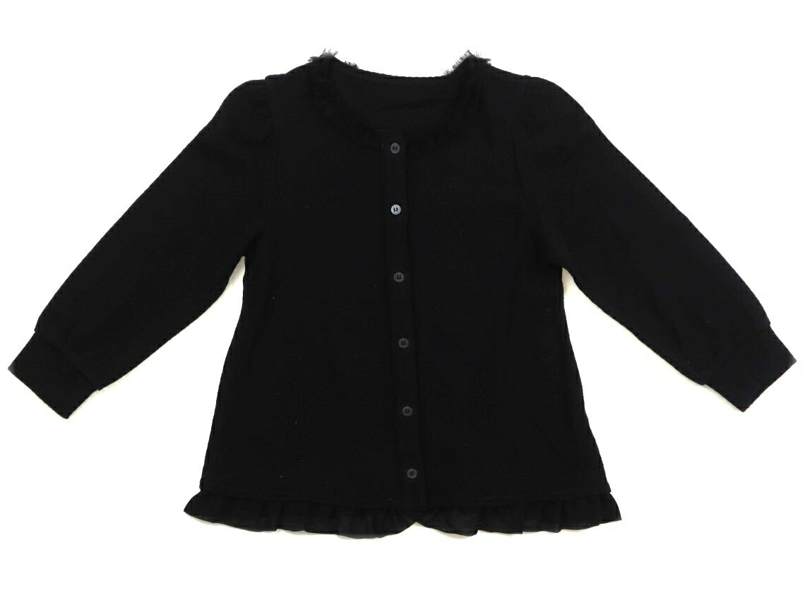 　ブランド 　COMME CA ANGEL(コムサエンジェル) 　カテゴリー 　カーディガン 　サイズ 　110サイズ 　色 　ブラック 　状態 　★★★ 　記名 　なし 　ジャンル 　Girl ジャガードカットソー。フリルはチュール地。全体的に使用感がありますが、特に目立つ汚れはなくまだお使い頂けそうです。 ＊【状態】【サイズ】に関しての詳しい説明はこちら