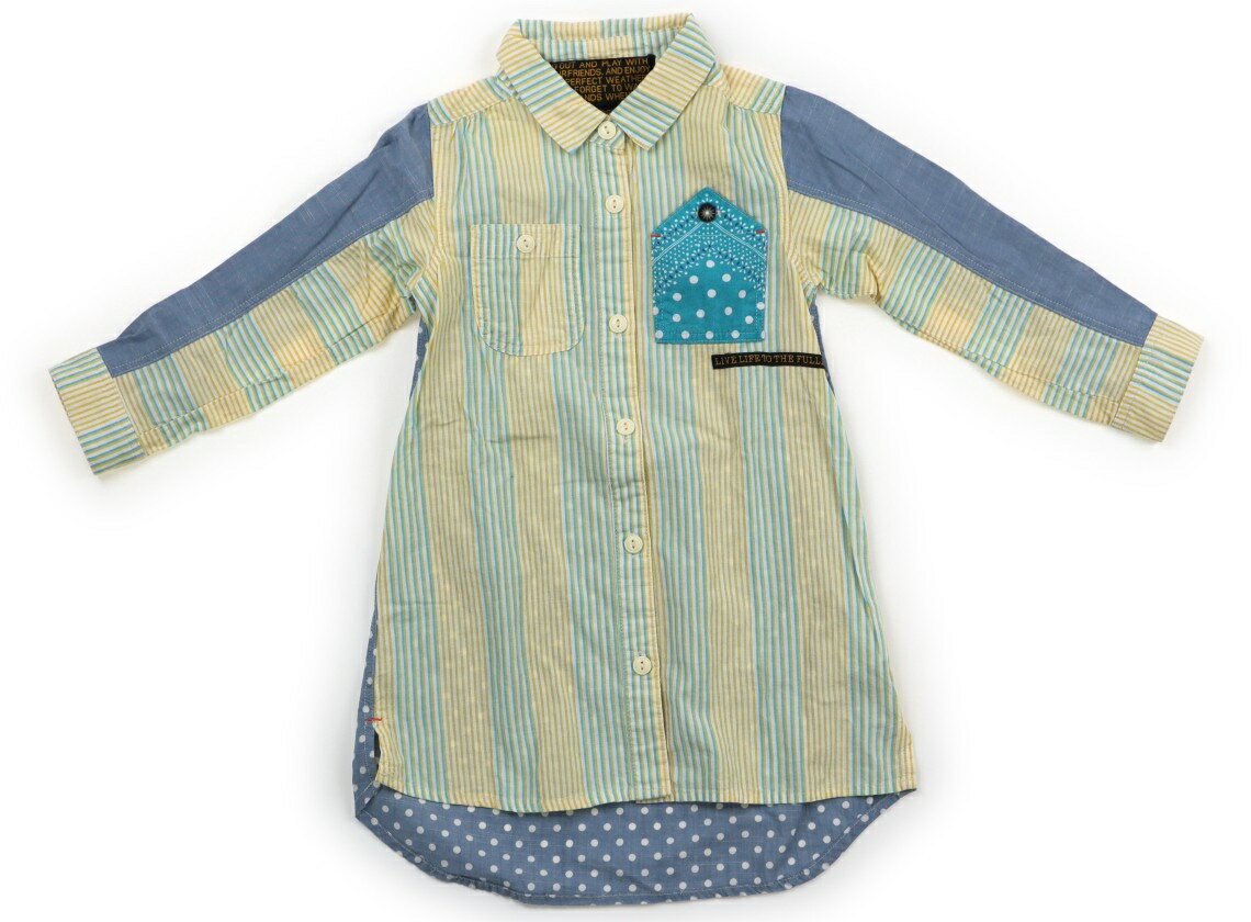 　ブランド 　JUNK STORE(ジャンクストア) 　カテゴリー 　ワンピース 　サイズ 　100サイズ 　色 　イエロー・ブルー 　状態 　★★★ 　記名 　なし 　ジャンル 　Girl シャツワンピース。やや使用感ありますが、目立つ汚...