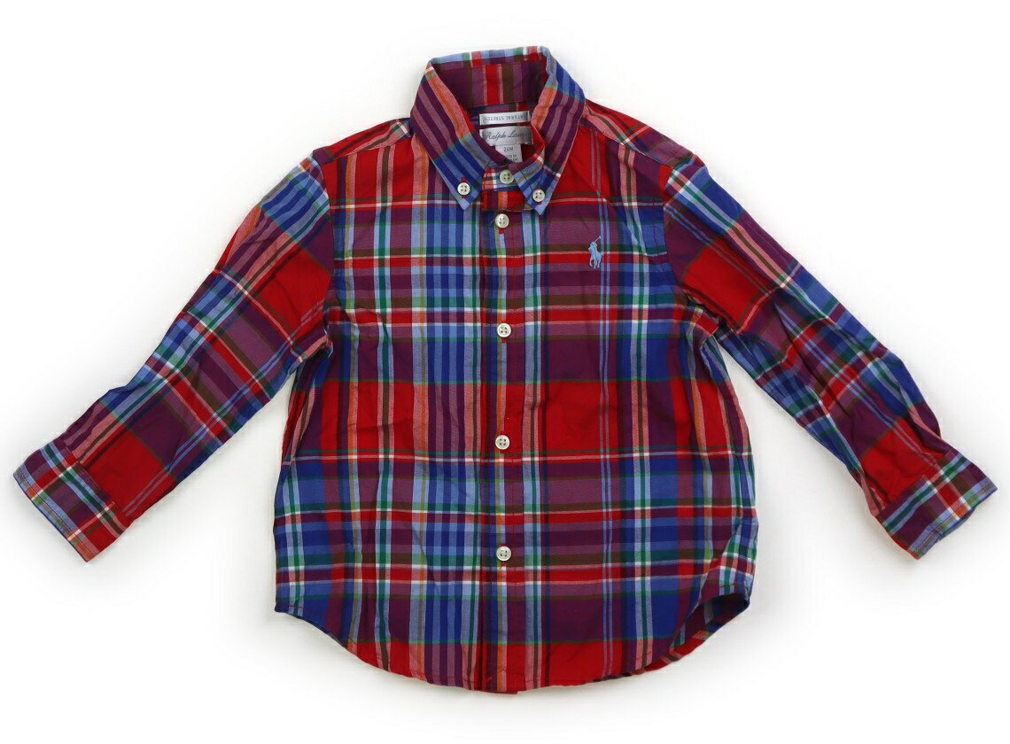 Rakuten - ラルフローレン Ralph Lauren シャツ・ブラウス 90 男の子 レッド・ブルー・イエロー・タータンチェック 子供服 ベビー服 キッズ アウトレット ユーズド 【中古】キッズ・ベビー・マタニティ