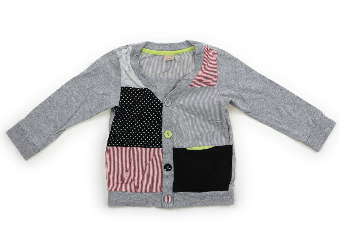 プティマイン petit main カーディガン 100 男の子 グレー系 子供服 ベビー服 キッズ アウトレット ユ..