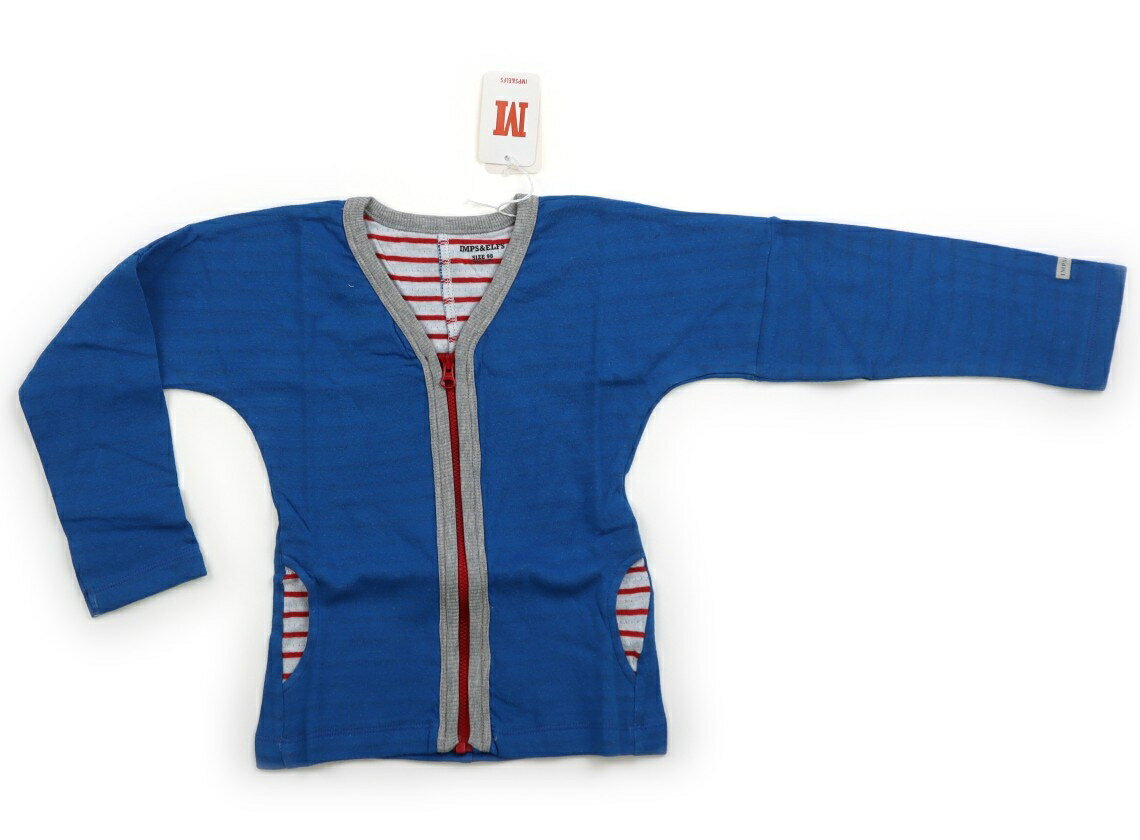 インプス アンド エルフス imps&elfs カーディガン 95 男の子 ブルー・ボーダー・グレー・レッド 子供..