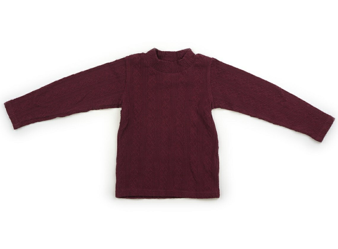 プティマイン petit main Tシャツ・カットソー 110 女の子 ワインレッド 子供服 ベビー服 キッズ アウ..