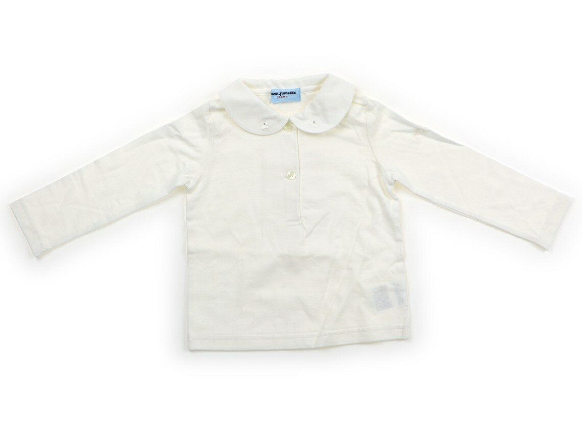 ポンポネット pom ponette Tシャツ・カットソー 90 女の子 オフ白 子供服 ベビー服 キッズ アウトレット ユーズド 【中古】キッズ・ベビー・マタニティ