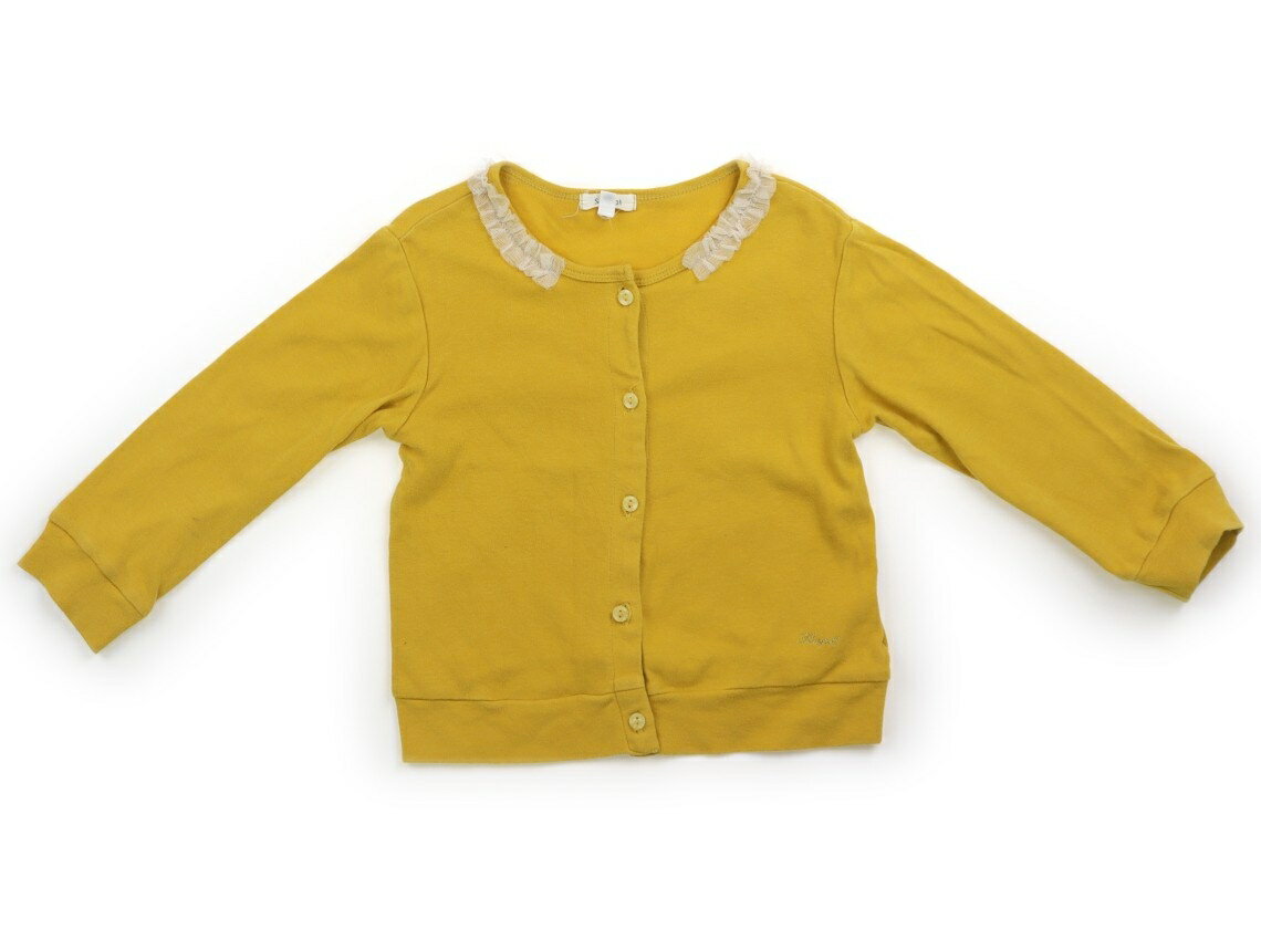 　ブランド 　Seraph(セラフ) 　カテゴリー 　カーディガン 　サイズ 　100サイズ 　色 　マスタード・レース 　状態 　★★ 　記名 　なし 　ジャンル 　Girl シールを剥がした跡があります。全体に色あせ、毛羽立ちなどの洗いざらし感が目立ちます。普段使いにいかがでしょうか。 ＊【状態】【サイズ】に関しての詳しい説明はこちら