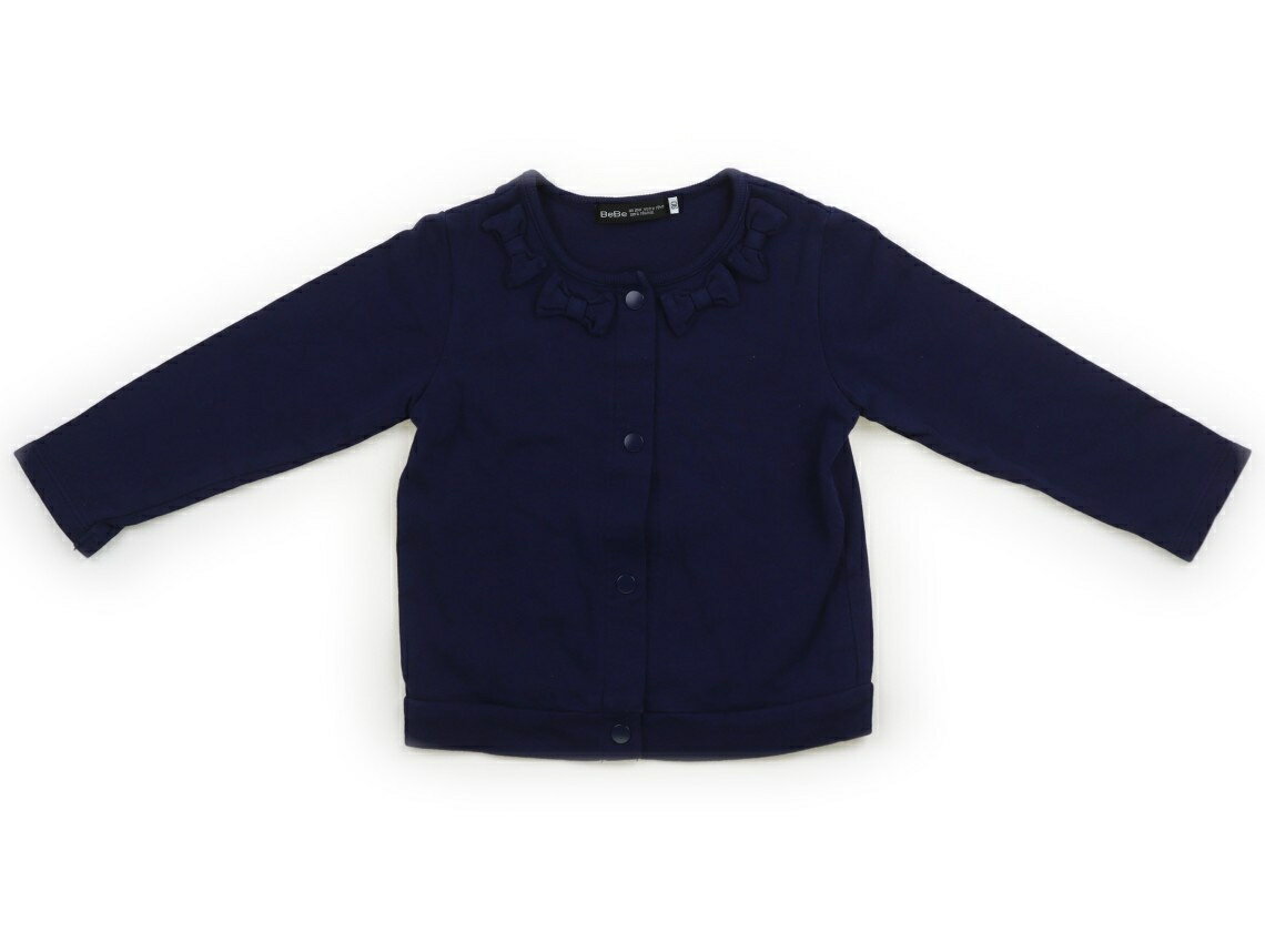 べべ BeBe カーディガン 90 女の子 ネイビー・りぼn 子供服 ベビー服 キッズ アウトレット ユーズド 【中古】キッズ・ベビー・マタニティ