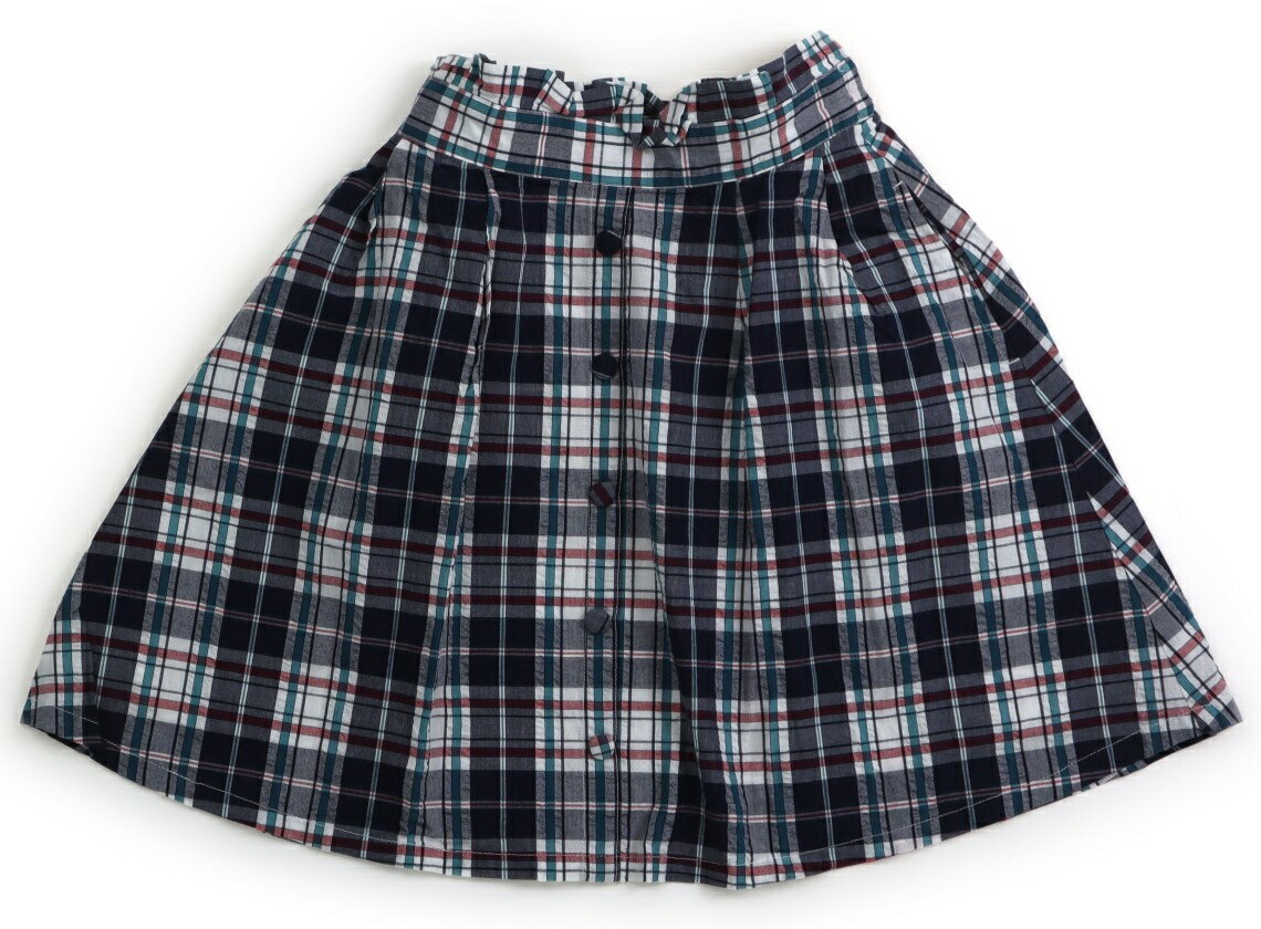 ポンポネット pom ponette スカート 130 女の子 ネイビー他・チェック 子供服 ベビー服 キッズ アウトレット ユーズド 【中古】キッズ・ベビー・マタニティ