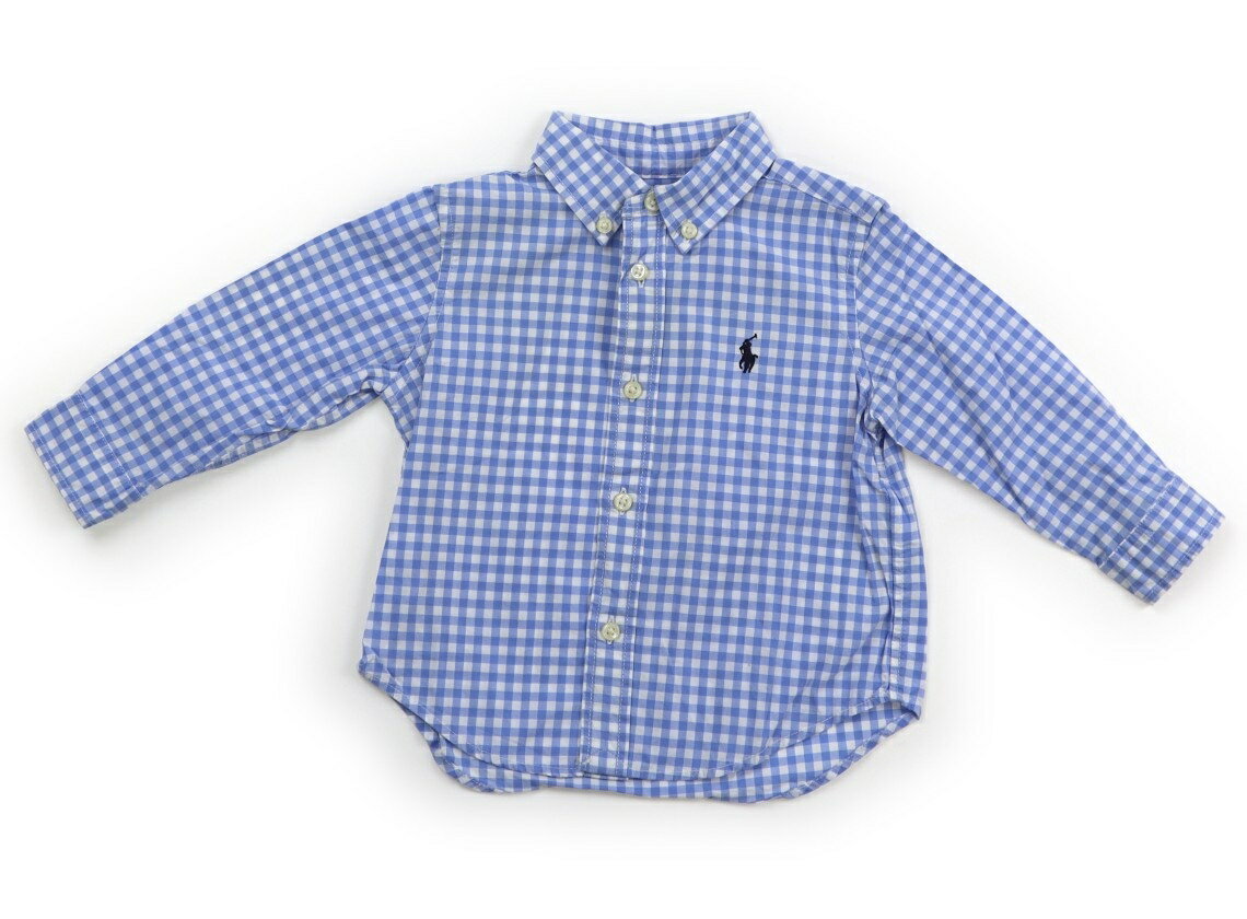 ラルフローレン Ralph Lauren シャツ・ブラウス 70 男の子 青白チェック 子供服 ベビー服 キッズ アウトレット ユーズド 【中古】キッズ・ベビー・マタニティ
