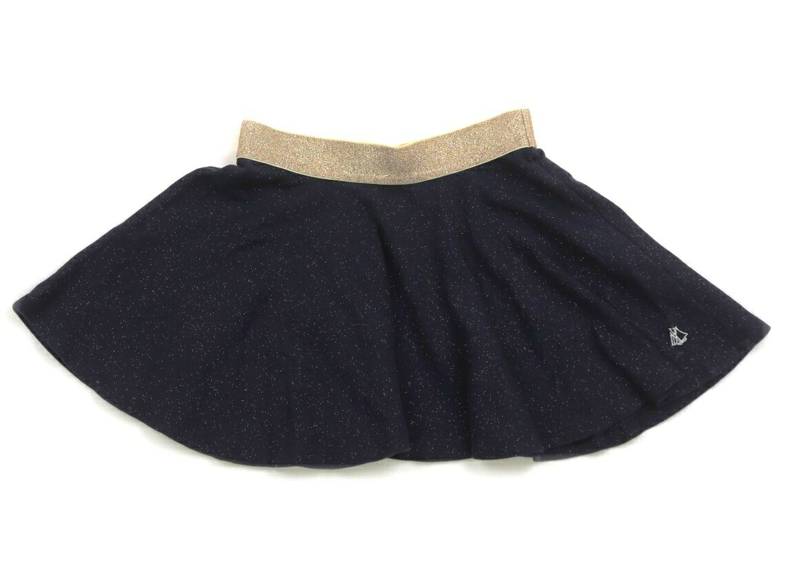 プチバトー PETIT BATEAU スカート 100 女の子 ネイビー×ゴールドラメ 子供服 ベビー服 キッズ アウト..