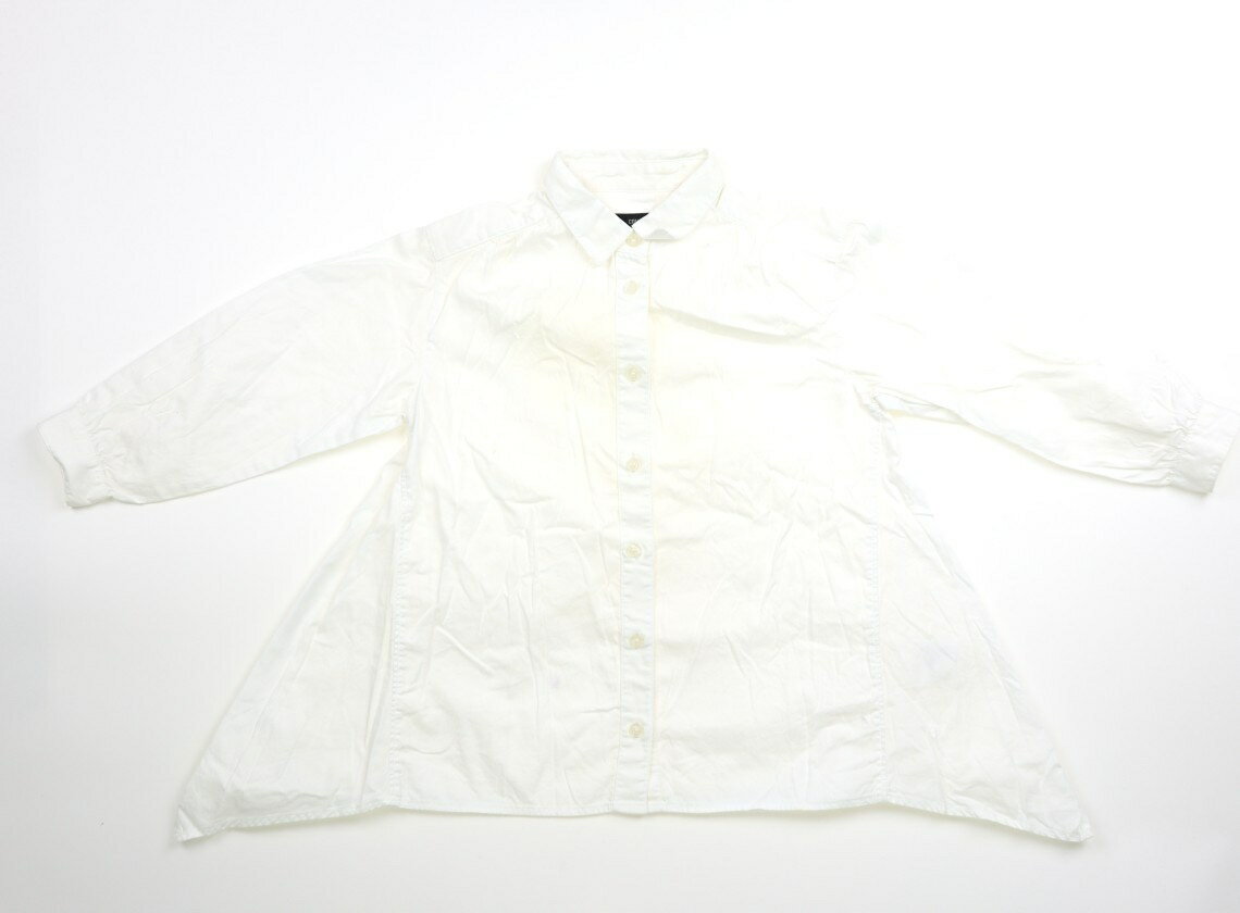 コムサイズム COMME CA ISM シャツ・ブラウス 110 女の子 ホワイト 子供服 ベビー服 キッズ アウトレット ユーズド 【中古】キッズ・ベビー・マタニティ