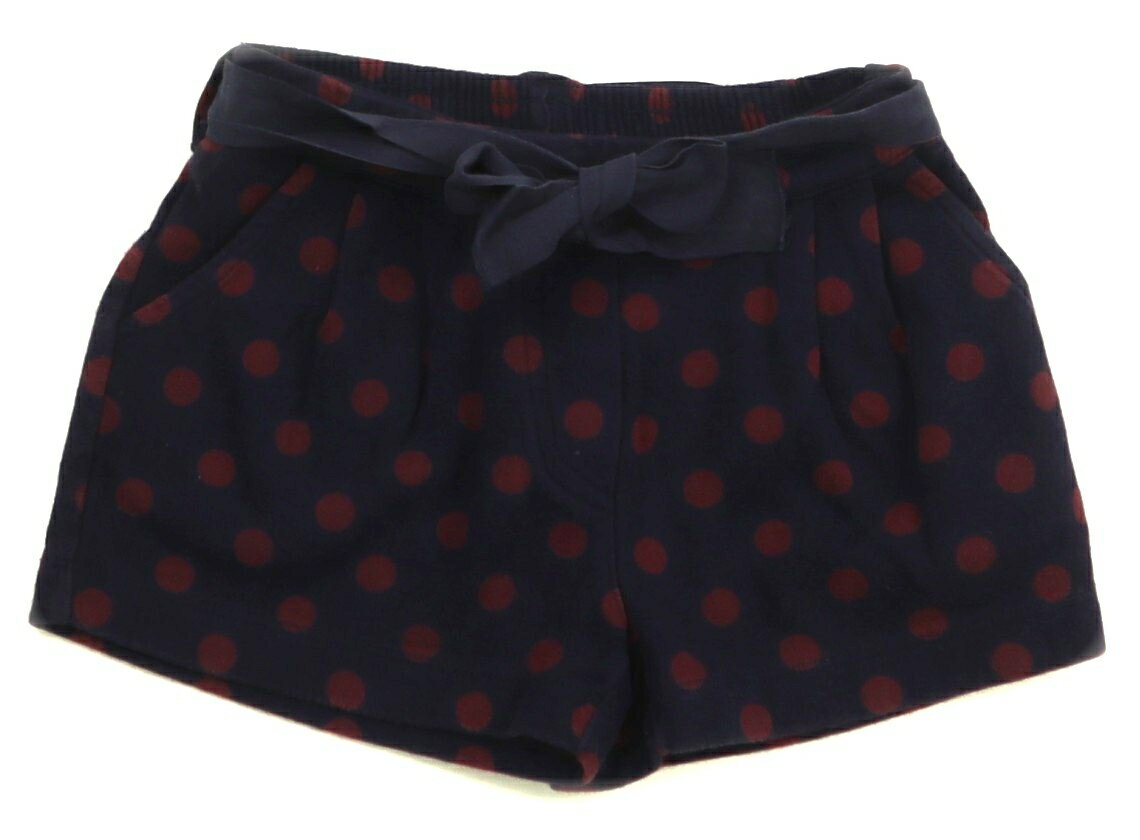 プチバトー PETIT BATEAU ショートパンツ 100 女の子 ネイビー・ボルドー・ドット柄 子供服 ベビー服 キッズ アウトレット ユーズド 【中古】キッズ・ベビー・マタニティ
