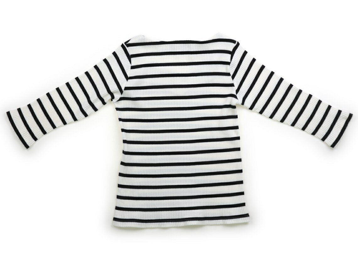 ジェニィ JENNI Tシャツ・カットソー 150 女の子 オフ・ブラックボーダー 子供服 ...
