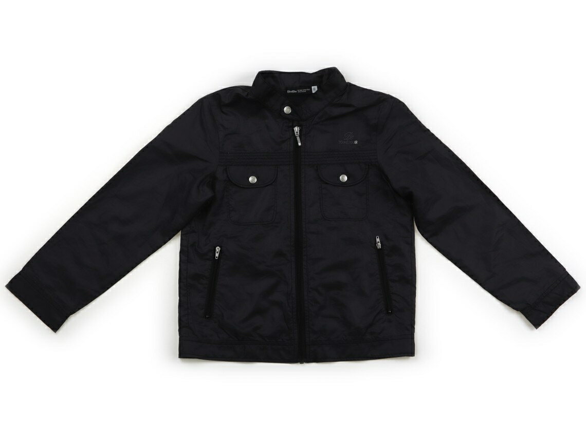 べべ BeBe ブルゾン・Gジャン 130 男の子 黒、シルバーボタン 子供服 ベビー服 キッズ アウトレット ユーズド 【中古】キッズ・ベビー・マタニティ