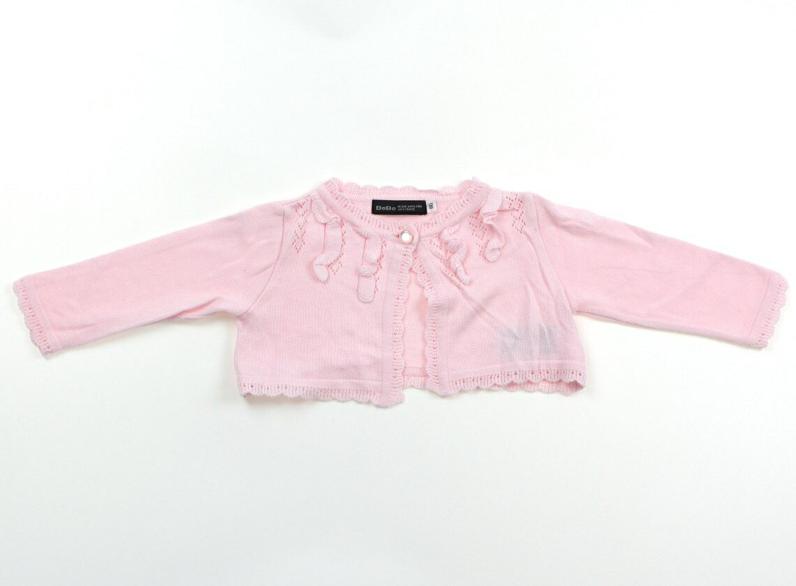 べべ BeBe カーディガン 80 女の子 ピンク・フリル 子供服 ベビー服 キッズ アウトレット ユーズド 【中古】キッズ・ベビー・マタニティ