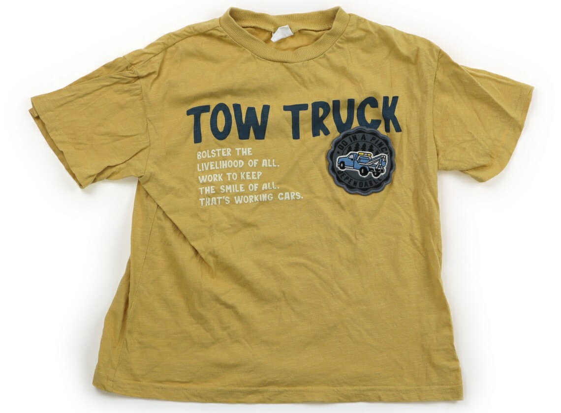 ブリーズ BREEZE Tシャツ・カットソー 140 男の子 イエロー・英字 子供服 ベビー服 キッズ アウトレット ユーズド 【中古】キッズ・ベビー・マタニティ