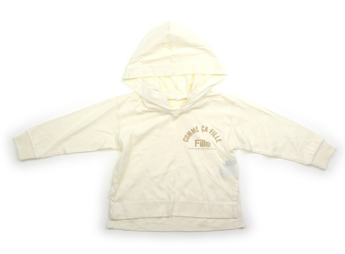 コムサフィユ COMME CA FILLE パーカー 95 男の子 オフホワイト 子供服 ベビー服 キッズ アウトレット ユーズド 【中古】キッズ・ベビー・マタニティ