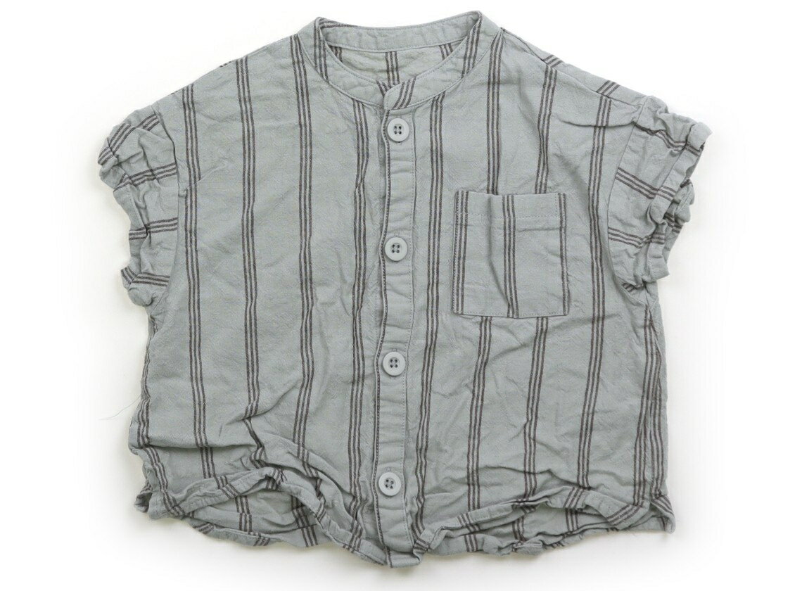 ブリーズ BREEZE シャツ・ブラウス 90 男の子 ミント、こげ茶 子供服 ベビー服 キッズ アウトレット ユーズド 【中古】キッズ・ベビー・マタニティ