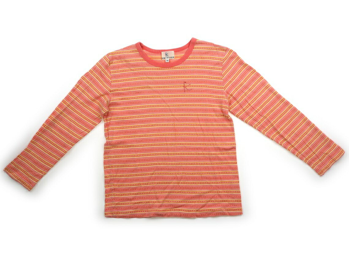 組曲 Kumikyoku Tシャツ・カットソー 140 女の子 ピンク、やまぶき色、ボーダー 子供服 ベビー服 キッ..