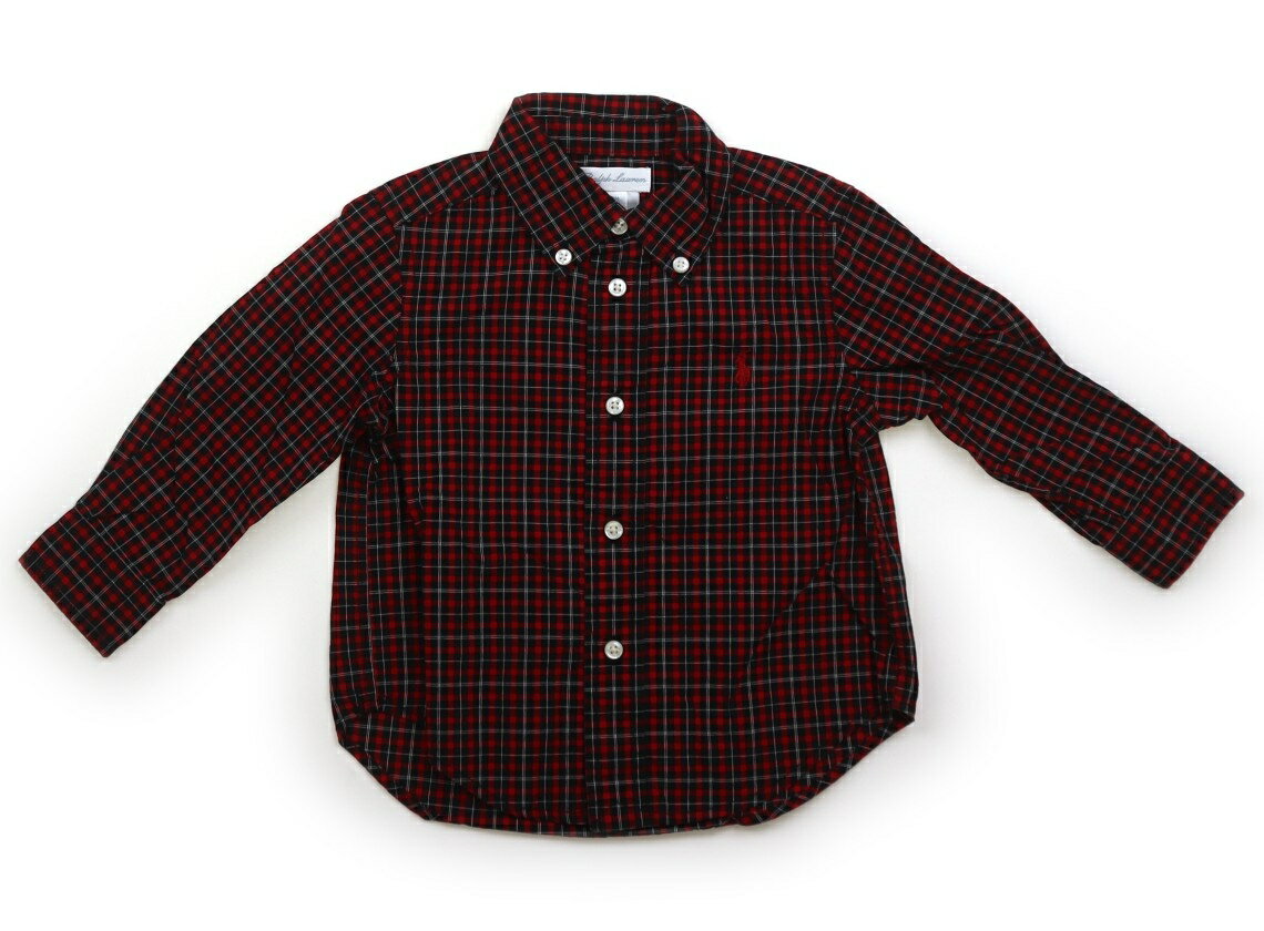 ラルフローレン Ralph Lauren シャツ・ブラウス 80 男の子 レッド・ブラック・チェック 子供服 ベビー服 キッズ アウトレット ユーズド 【中古】キッズ・ベビー・マタニティ