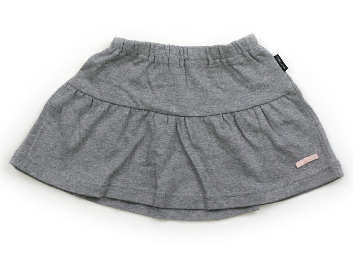 コムサイズム COMME CA ISM スカート 80 女の子 杢グレー・リボン 子供服 ベビー服 キッズ アウトレット ユーズド 【中古】キッズ・ベビー・マタニティ