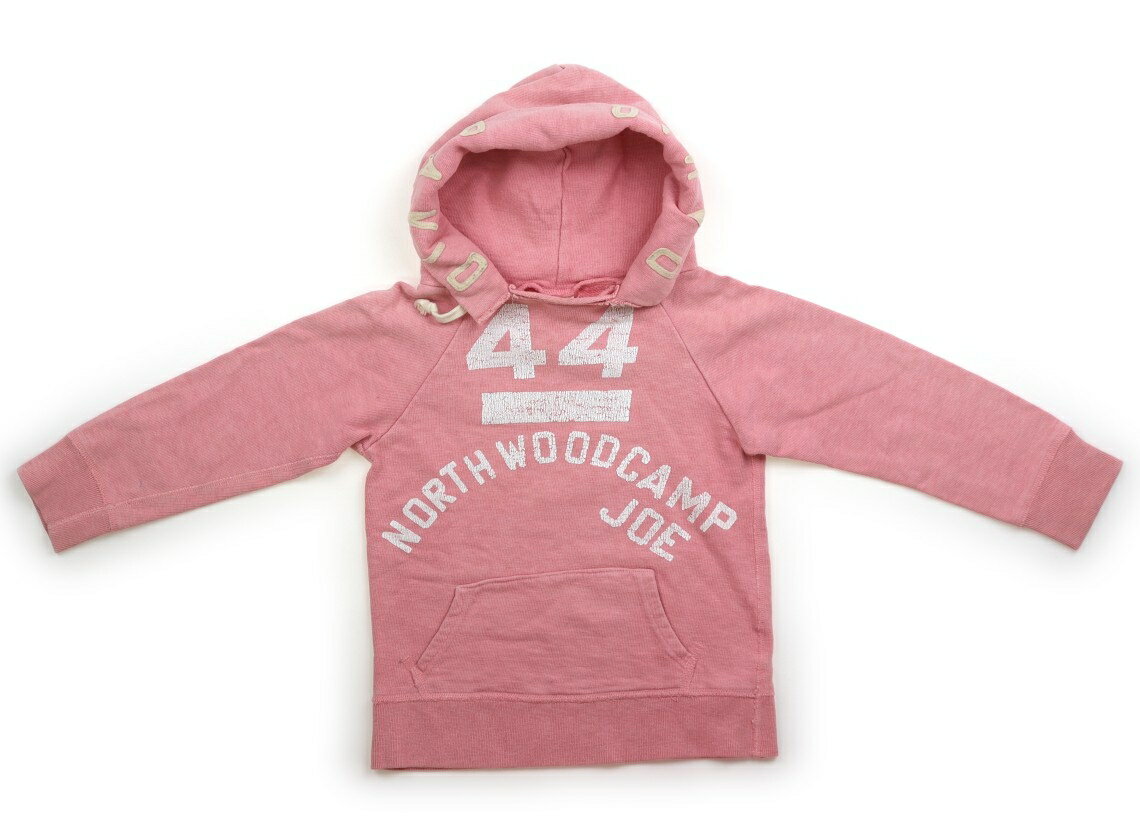 デニムダンガリー DENIM & DUNGAREE パーカー 110 女の子 ピンク、白い英文字 子供服 ベビー服 キッズ ..