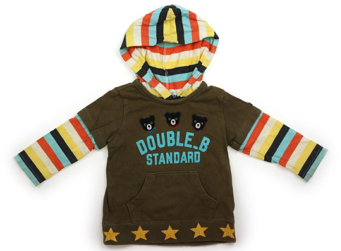 ダブルB Double B パーカー 90 男の子 カーキ 子供服 ベビー服 キッズ アウトレット ユーズド 【中古】キッズ・ベビー・マタニティ