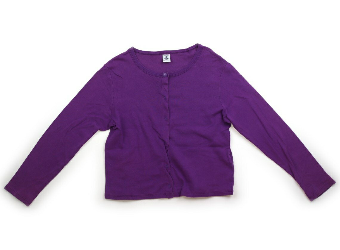 プチバトー PETIT BATEAU カーディガン 140 女の子 紫 子供服 ベビー服 キッズ アウトレット ユーズド 【中古】キッズ・ベビー・マタニティ