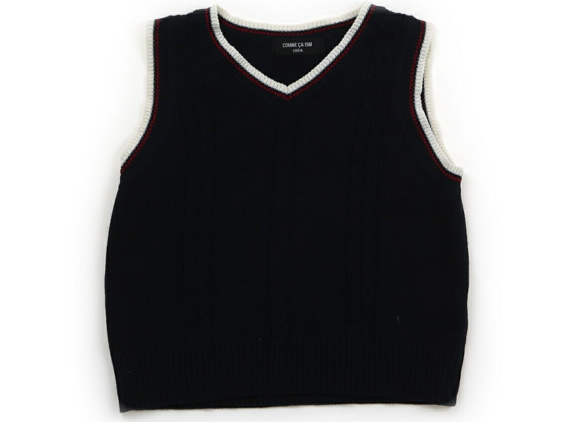 コムサイズム COMME CA ISM ベスト 100 男の子 ネイビー、アイボリー、赤 子供服 ベビー服 キッズ アウ..