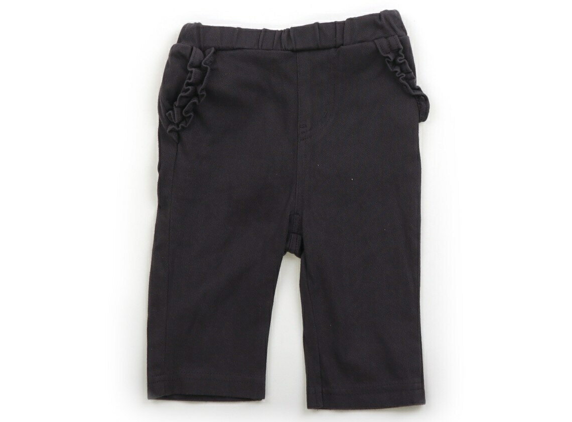 プティマイン petit main パンツ 90 女の子 ダークグレー・フリル 子供服 ベビー服 キッズ アウトレット ユーズド 【中古】キッズ・ベビー・マタニティ(4.0)