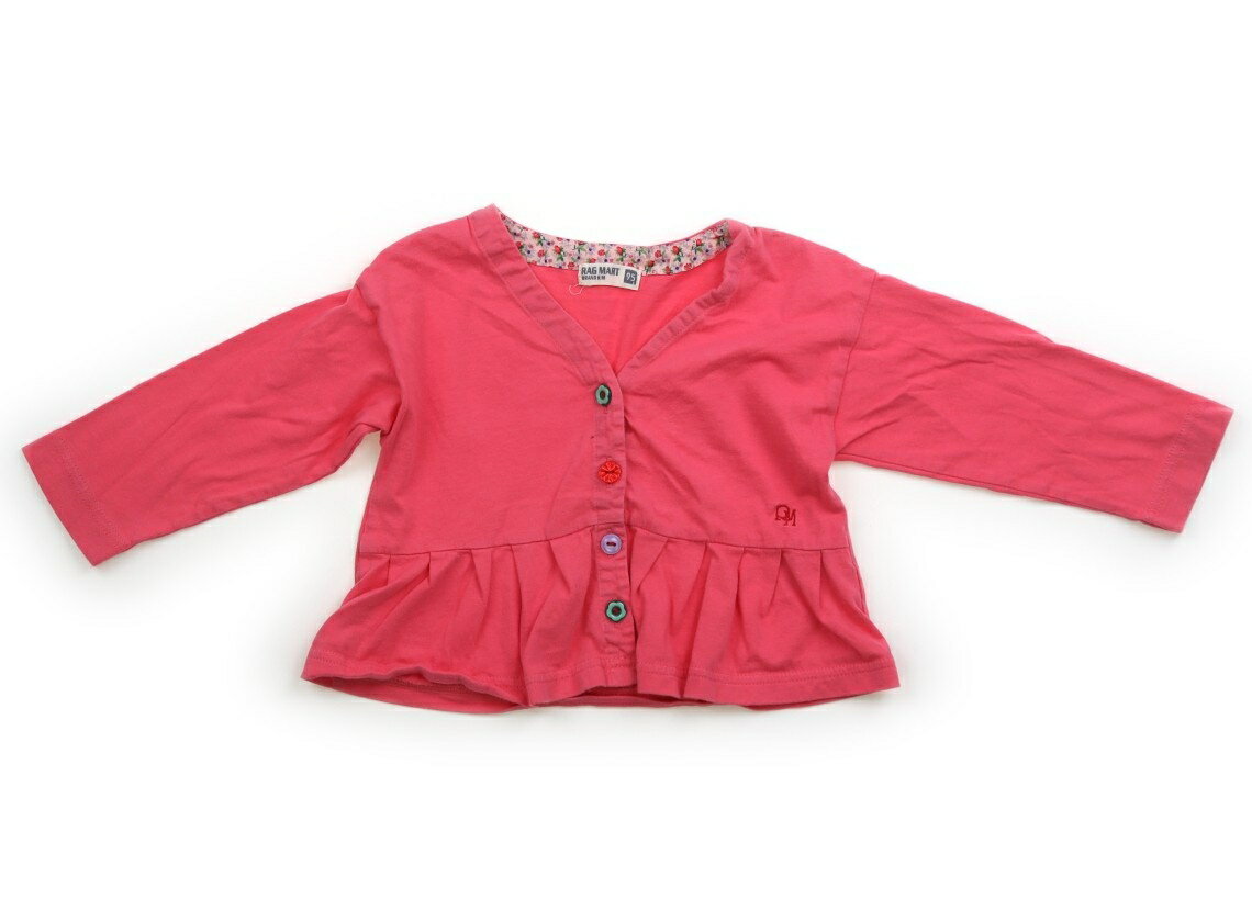 ラグマート Rag Mart カーディガン 95 女の子 ピンク 子供服 ベビー服 キッズ アウトレット ユーズド 【中古】キッズ ベビー マタニティ