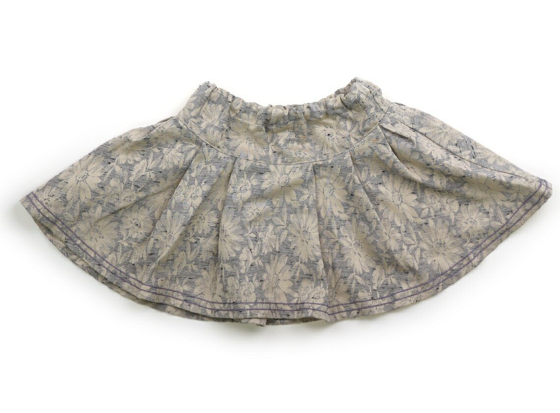 アナスイ ANNA SUI スカート 130 女の子 グレー・ベージュ・花柄 子供服 ベビー服 キッズ アウトレット ユーズド 【中古】キッズ・ベビー・マタニテ...
