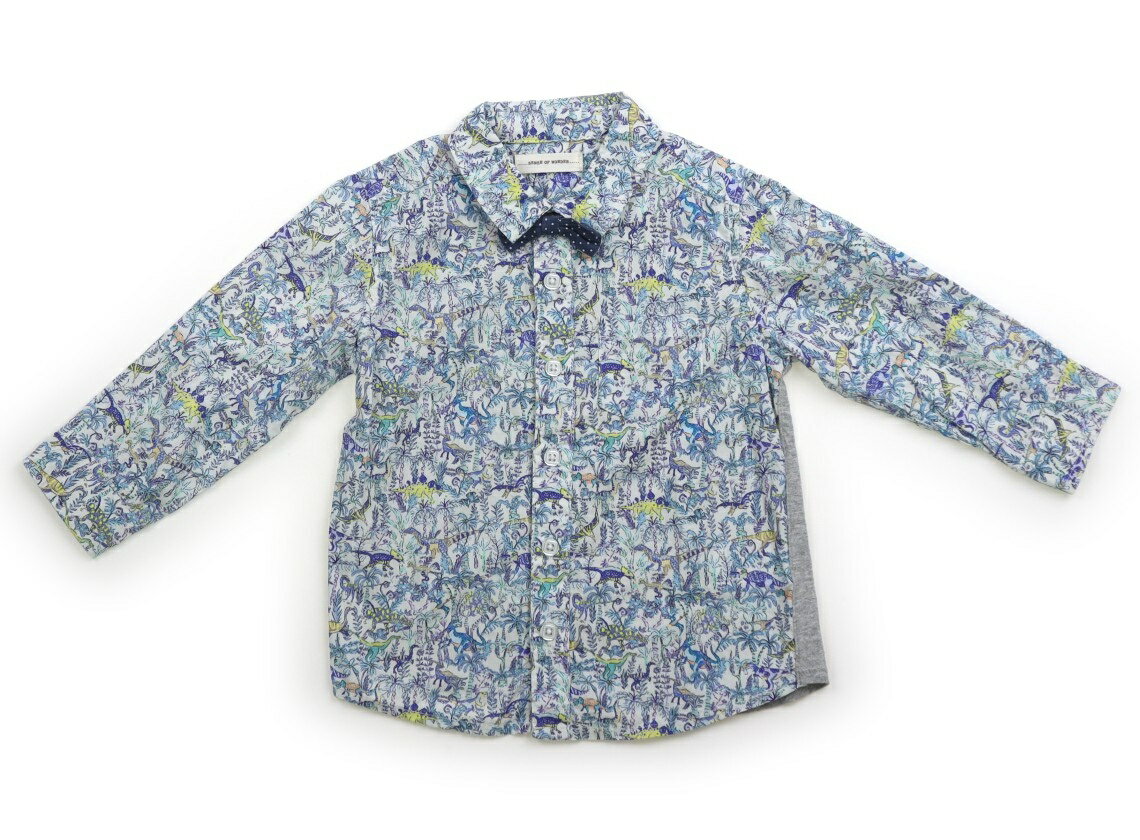センスオブワンダー Sense of Wonder シャツ・ブラウス 90 男の子 ブルー系・恐竜 子供服 ベビー服 キッズ アウトレット ユーズド 【中古】キッズ・ベビー・マタニティ
