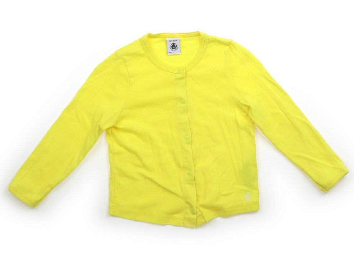 プチバトー PETIT BATEAU カーディガン 80 女の子 イエロー 子供服 ベビー服 キッズ アウトレット ユーズド 【中古】キッズ・ベビー・マタニティ