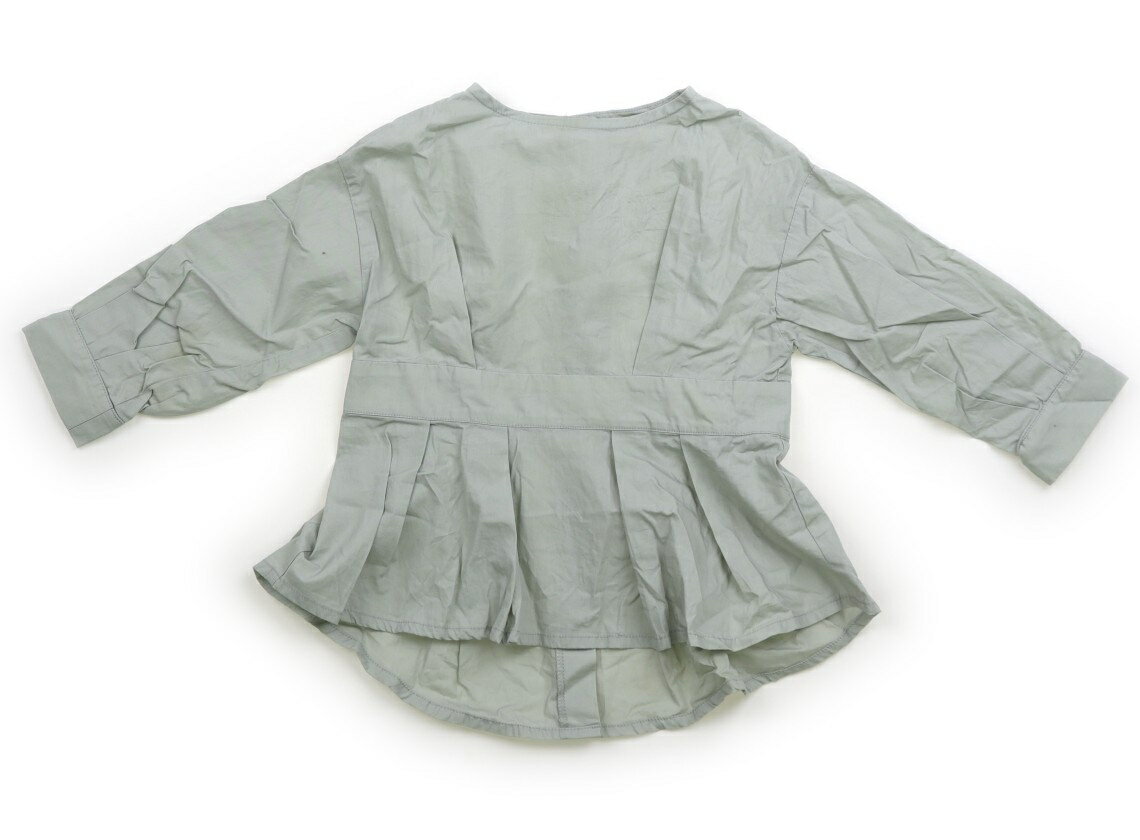 プティマイン petit main チュニック 100 女の子 グレーグリーン 子供服 ベビー服 キッズ アウトレット ユーズド 【中古】キッズ・ベビー・マタニティ