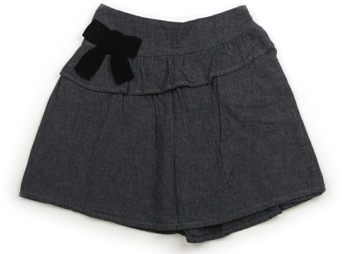 べべ BeBe キュロット 140 女の子 ブラックMIX 子供服 ベビー服 キッズ アウトレット ユーズド 【中古..