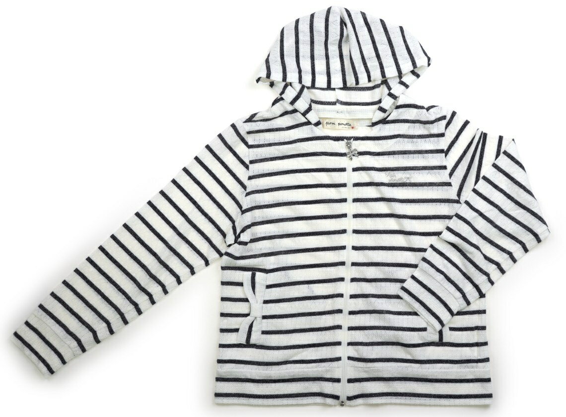 Other - ポンポネット pom ponette パーカー 150 女の子 ネイビー・ホワイト・ラメ 子供服 ベビー服 キッズ アウトレット ユーズド 【中古】キッズ・ベビー・マタニティ
