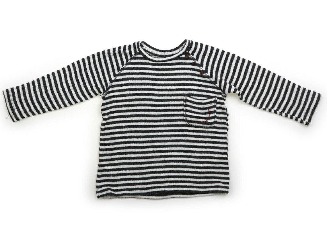 Rakuten - ザラ ZARA Tシャツ・カットソー 140 女の子 墨黒・ホワイトボーダー 子供服 ベビー服 キッズ アウトレット ユーズド 【中古】キッズ・ベビー・マタニティ