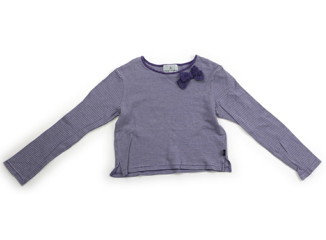 組曲 Kumikyoku Tシャツ・カットソー 140 女の子 パープル・オフボーダー 子供服 ベビー服 キッズ アウトレット ユーズド 【中古】キッズ・ベビー・マタニティ