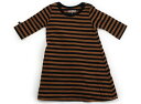 ビールーム b.ROOM Tシャツ・カットソー 100 女の子 ブラウン・黒・ボーダー 子供服 ベビー服 キッズ アウトレット ユーズド 【中古】キッズ・ベビー...
