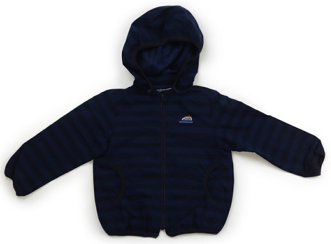 ファミリア familiar ブルゾン・Gジャン 100 男の子 ネイビーボーダー、船 子供服 ベビー服 キッズ アウトレット ユーズド 【中古】キッズ・ベビー...